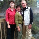 Deborah Levin and the Glenns at the N.C.Aquarium