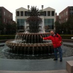 Gary at wading fountain in Charleston, S.C.