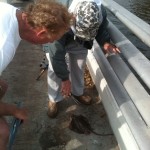 Gary with Mike Miller and stingray