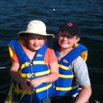 Mackenzie and Caleb enjoying their first sail