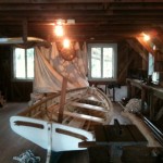 Inside Commodore Munson’s boat house