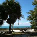 No Name Harbor, view from the outdoor shower