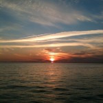 Our last sunset over Key Biscayne before heading home 1-31-11