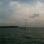 Alley Cat going out Florida Channel, Key Biscayne
